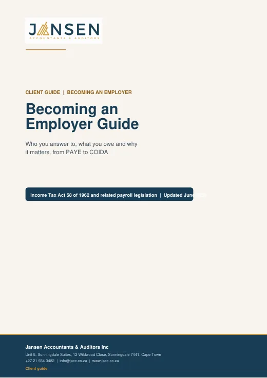 Becoming an Employer Guide cover