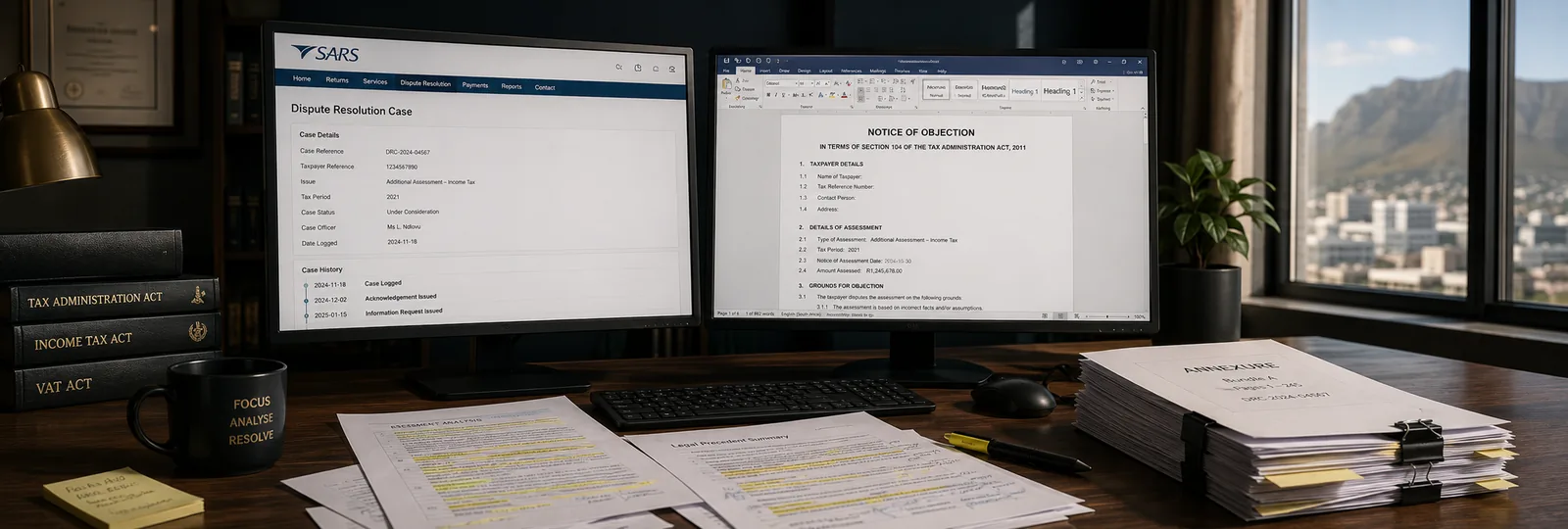Preparing a SARS notice of objection